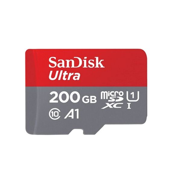 شريحة ذاكرة Ultra microSDXC بسعة 200 جيجابايت - 120 ميجابايت/ثانية من Sandisk شريحة ذاكرة Ultra microSDXC بسعة 200 جيجابايت - 120 ميجابايت/ثانية من Sandisk